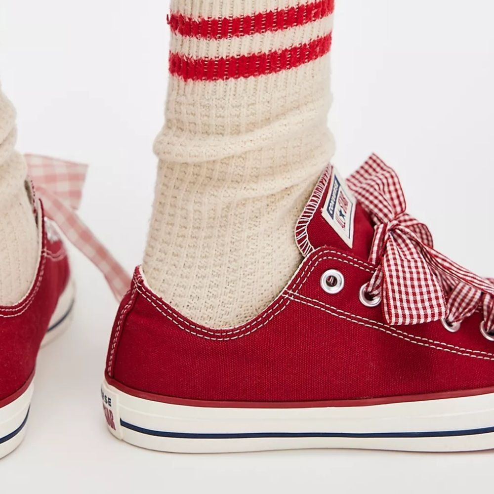 Converse Red and White Sneakers